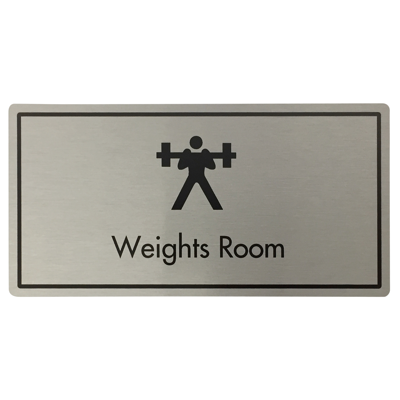 Weights Room Door Sign