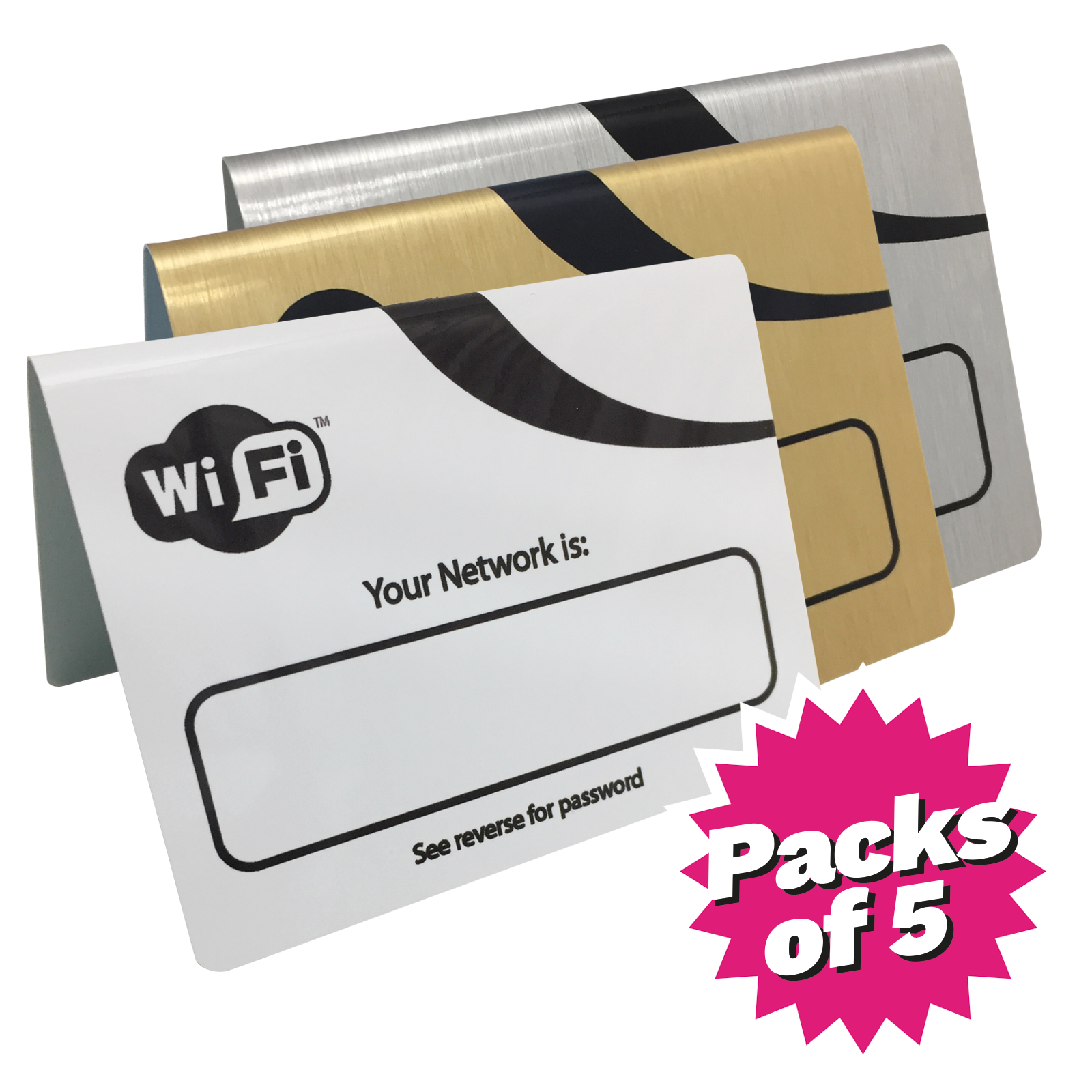 WiFi Details Guest Information Tent Notice Packs