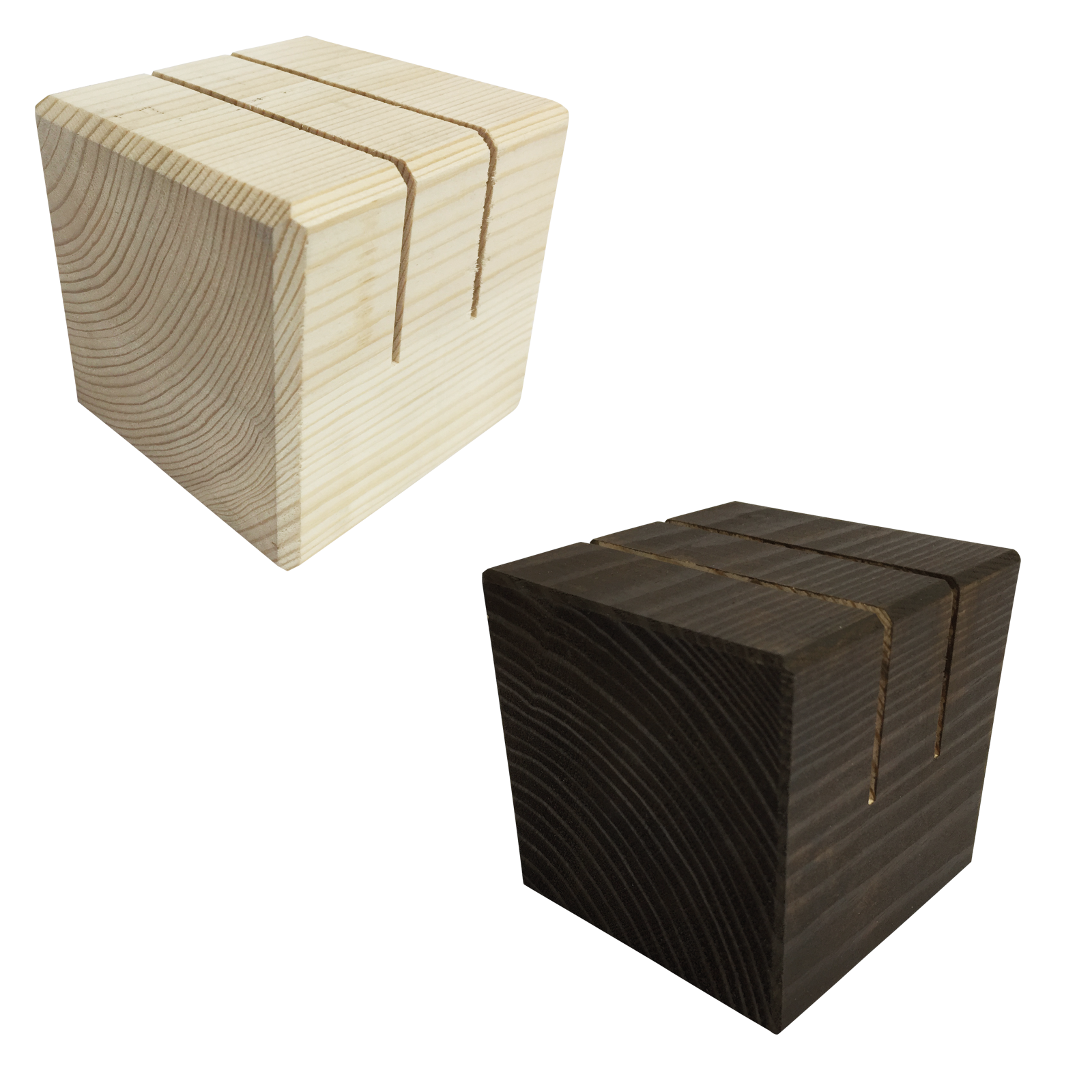 Wooden Block Menu Holders