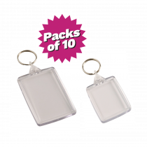 Multi-Purpose Clear Acrylic Photo Keyrings