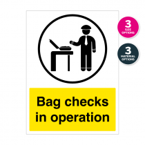 Bag Checks In Operation Notice