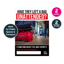 Have They Left A Bag Unattended Poster (Public Spaces/Transport)