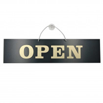 Black & Gold Open & Closed Notice
