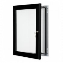 Black Lockable Poster Display Cases / Menu Display Cases