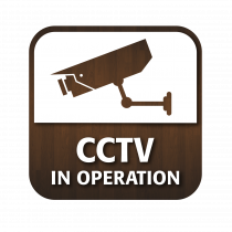 CCTV in Operation Window Sticker