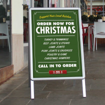 Order Your Christmas Fayre Today Butchers Anti-tear Waterproof Poster