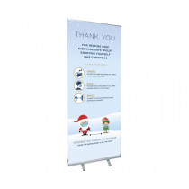 Christmas Thank you Roller Banner - 800 x 2000mm 