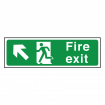  Fire Exit Sign Up Left