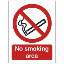 No Smoking Area Sign