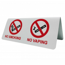 No Smoking No Vaping Countertop Notice