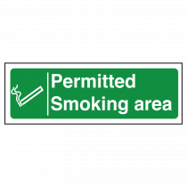 Permitted Smoking Area Sign