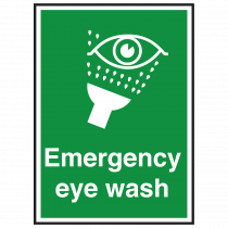 Emergency Eye Wash Sign