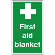 First Aid Blanket with Symbol Sign