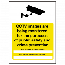 CCTV for Criminal Prevention and Public Safety Sign