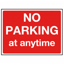 No Parking at Anytime Sign