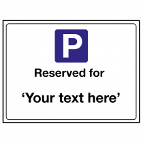 Reserved for "Your Text Here" Sign