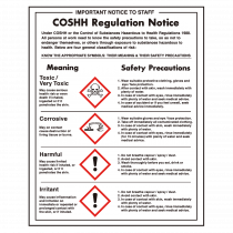 COSHH Regulations Sign