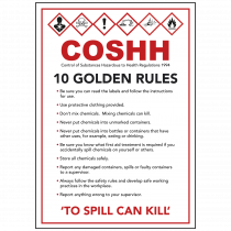 COSHH Signage - 10 Golden Rules