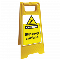 Caution Slippery Surface Sign