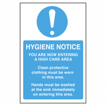 Hygiene and Protective Clothing Notice