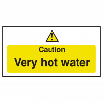 Caution Very Hot Water Sign