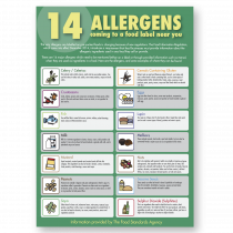 A3 size - Food Allergens Guide For Staff Poster