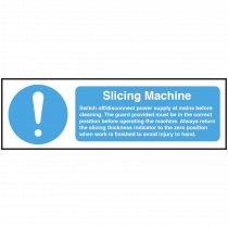Slicing Machine Equipment Safety Notice