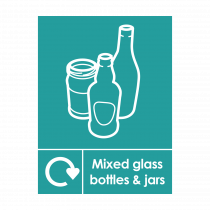Glass Recycling Sign