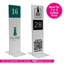 Silver Tall Table Numbers - Custom Design