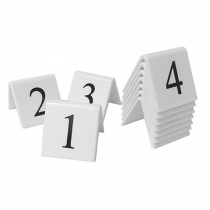 Table Tent Number Sets. (Black / White)