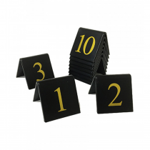 Table tent number sets. (Gold / Black)