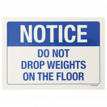 Don't Drop Weights Notice