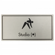 Studio (Your Number) Door Sign