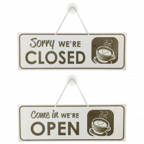 Café Open / Closed sign