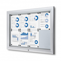 Magnetic Dry Wipe Wall Mounted Premium Lockable Notice Boards