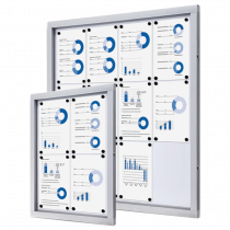 Magnetic Dry Wipe Wall Mounted Lockable Notice Boards