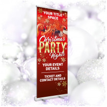 Personalised Christmas Party Roller Banners