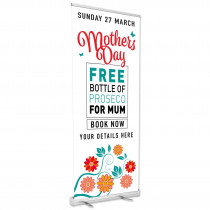 Mothers Day Book Now Roller Banner