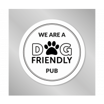 We are a Dog Friendly Pub vinyl window sticker