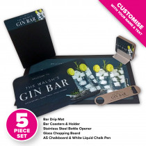 Personalised Home Bar Gin Gift Set - Style 4 - Design 2