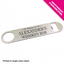 Personalised Bottle Opener / Bar Blade - Whisky - Style 5 - Design 1 