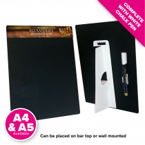 Personalised Freestanding Chalkboard with Pen - Whisky - Style 5 - Design 1 
