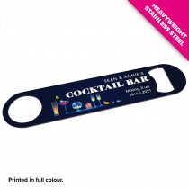 Personalised Bottle Opener / Bar Blade - Cocktails - Style 6 - Design 1