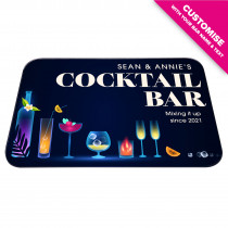 Personalised Glass Chopping Board - Cocktails - Style 6 - Design 1 