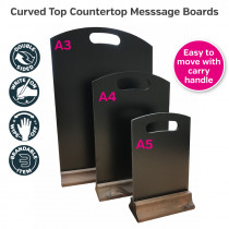 Table Top Chalkboard / Message Boards - With Handle