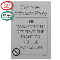 Customer Admission Policy Notice