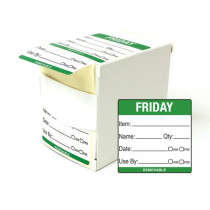 Friday Day Dot Food Labels - 50x50mm