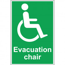 Evacuation Chair Sign