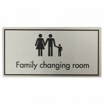 Family Changing Room Door Sign