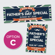 Fathers Day Banner & Poster Bundle Option C